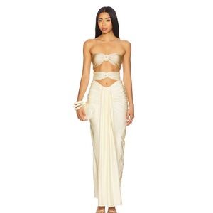 Baobab Collection Cream Backless Dress